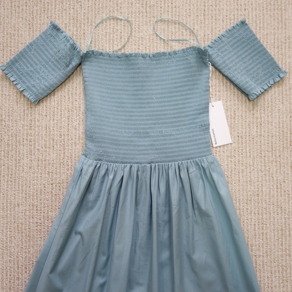 REFORMATION Westley Dress - Turquoise - Picture 6 of 13